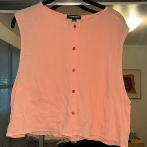 salmon colored blouse